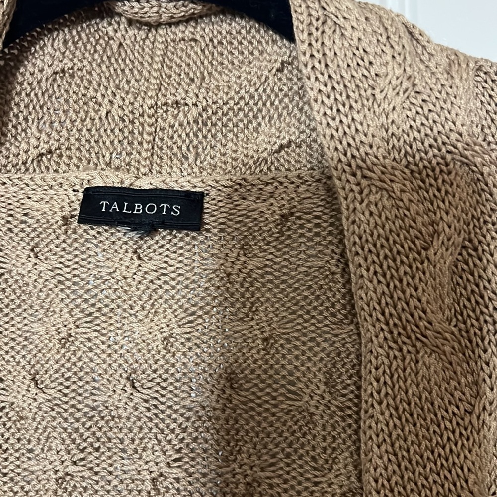 Talbots Cable Knit Cardigan - Picture 2 of 8